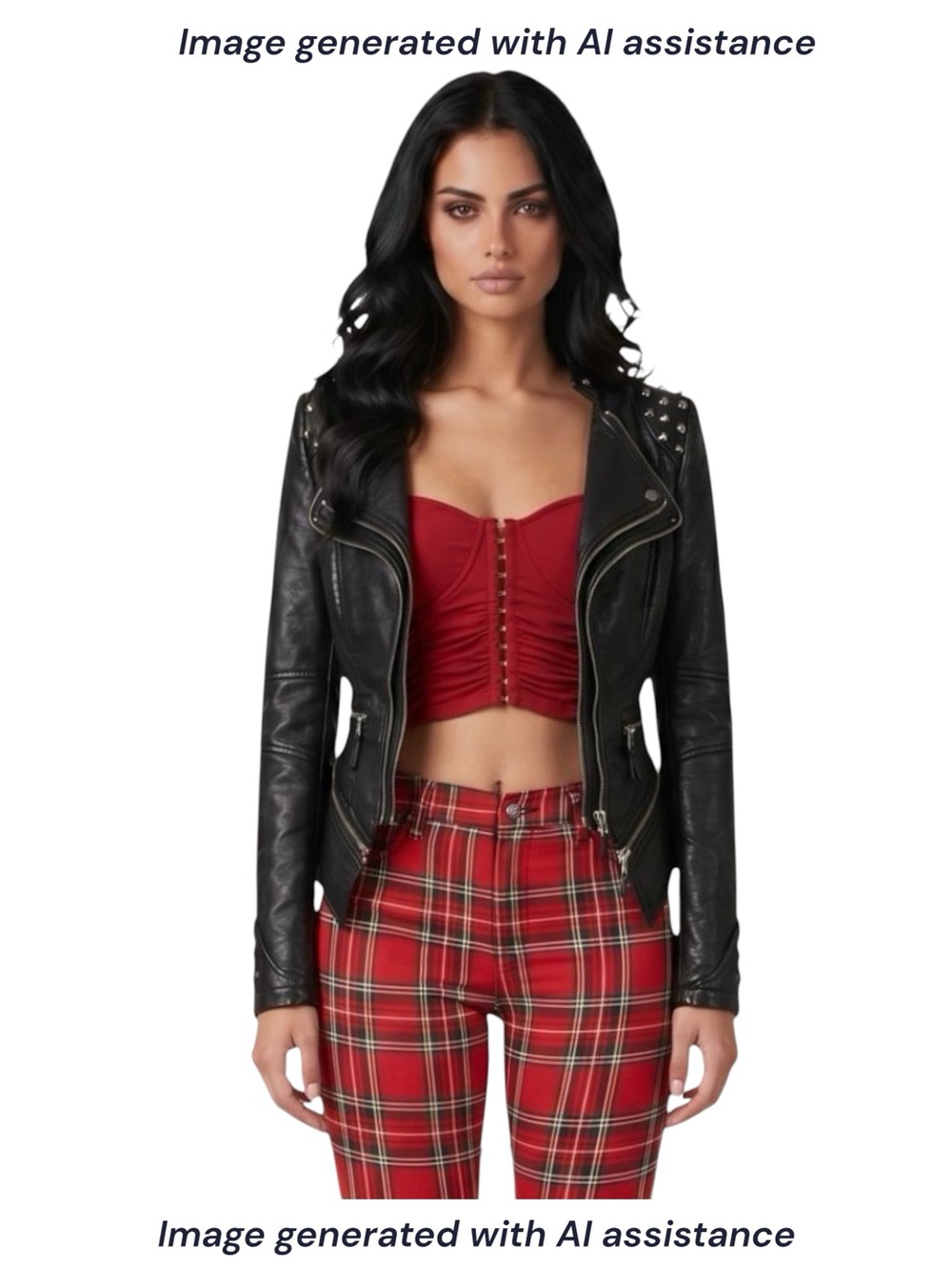 NWT SX Honey Pot XXS black faux leather spiked motorcycle jacket